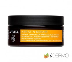 MASCARILLA CAPILAR KERATIN REPAIR NUTRITIVA & REPARADORA CON MIEL Y QUERATINA VEGETAL